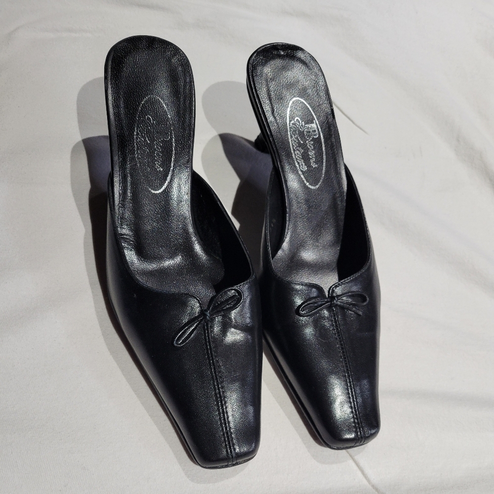 Brown's Kitten Heel Mules Size 4 1/2